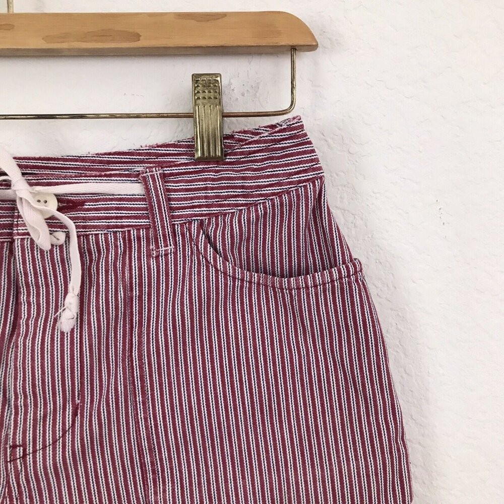 Riveted By LEE Womens Striped Cotton Shorts size 6M - Picture 3 of 9